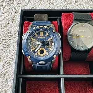 Casio G-Shock Navy and Gold Watch